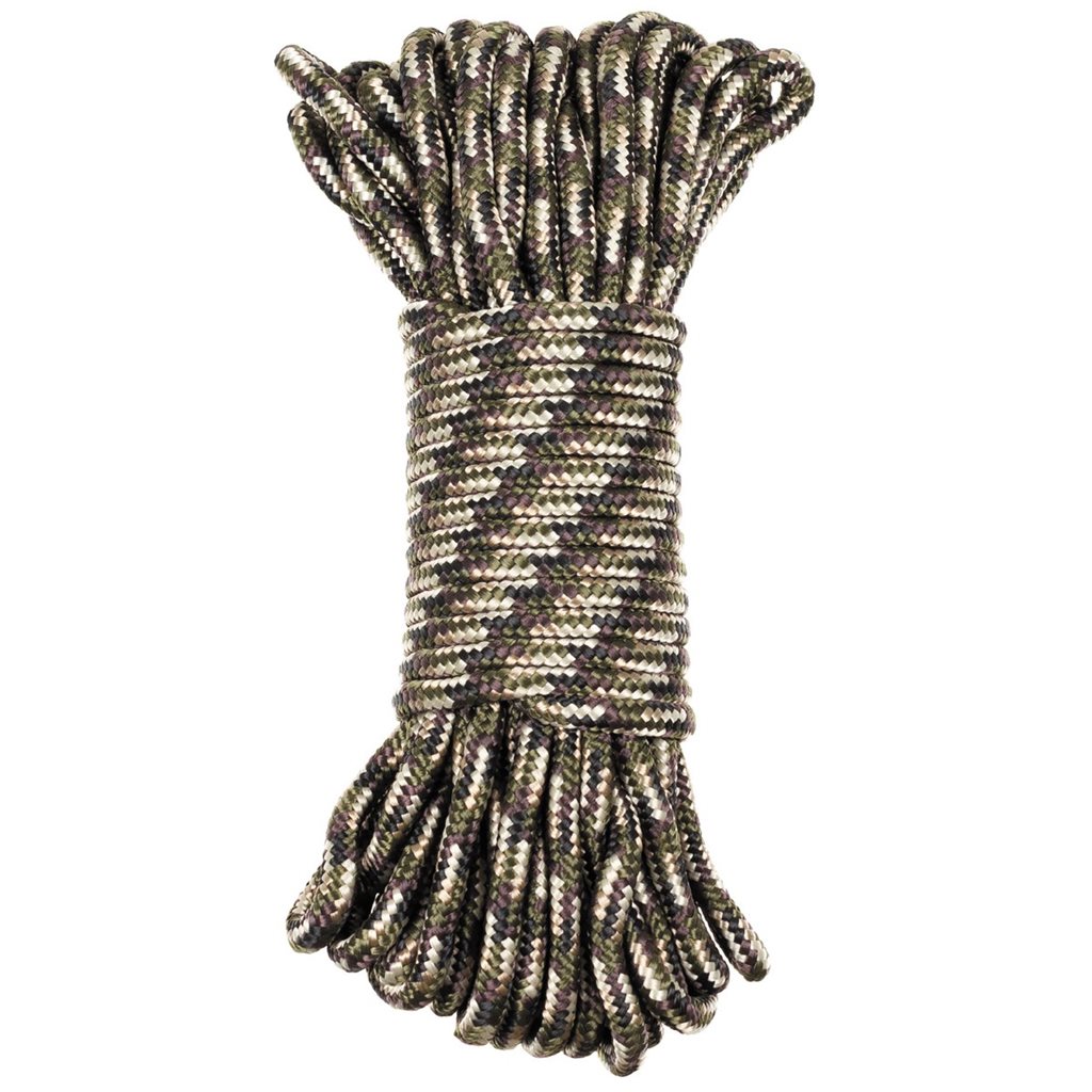 Levně MFH šňůra Polyester ø 7 mm / 15 m CAMO