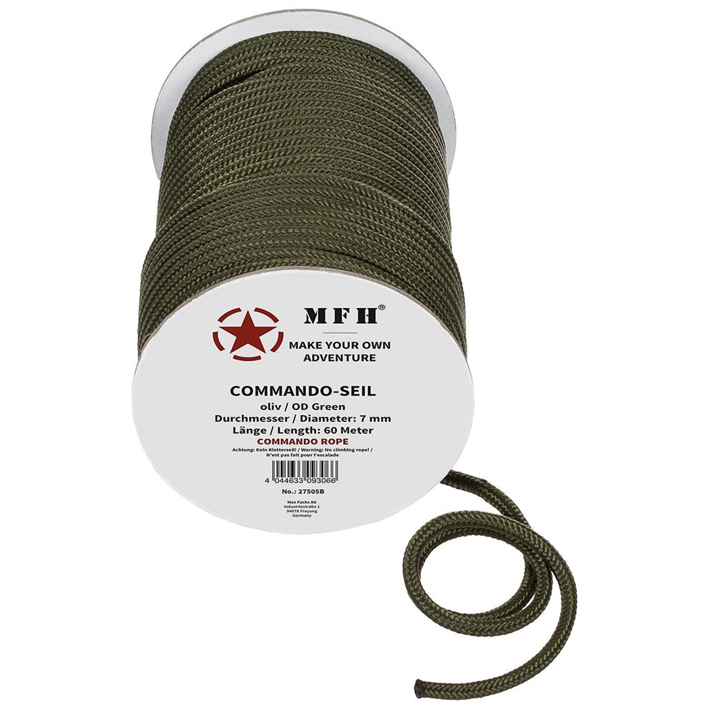 Levně MFH šňůra Polypropylen ø 7 mm / 60 m ZELENÁ