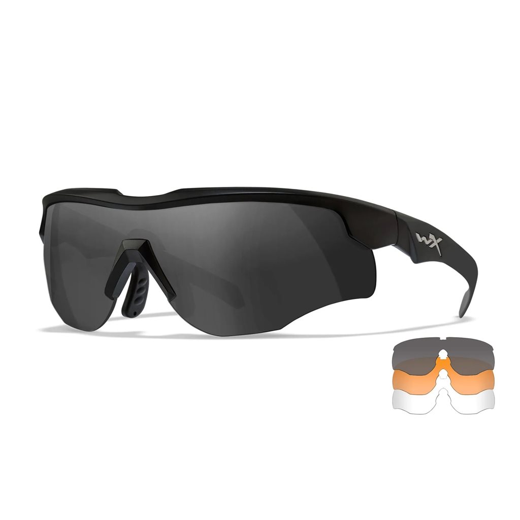 Levně WILEY X brýle střelecké WX ROGUE COMM sada 3 skla ČERNÝ rám