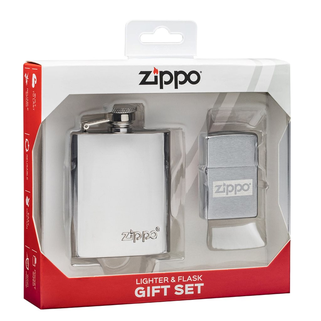 Levně Zapalovač a placatka 3oz ZIPPO dárkové balení