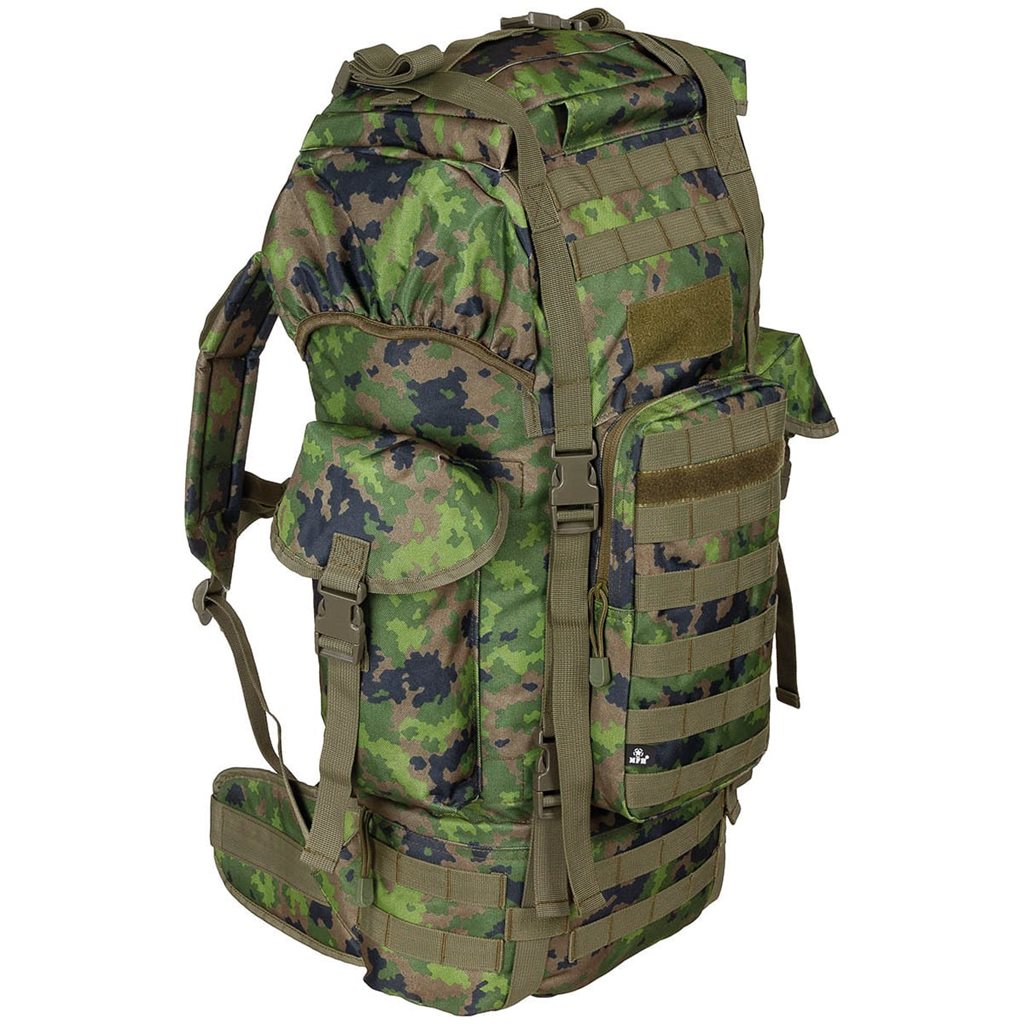 Levně MFH batoh bojový MOLLE 65l polstrovaný + ALU výztuha finský M05 tarn