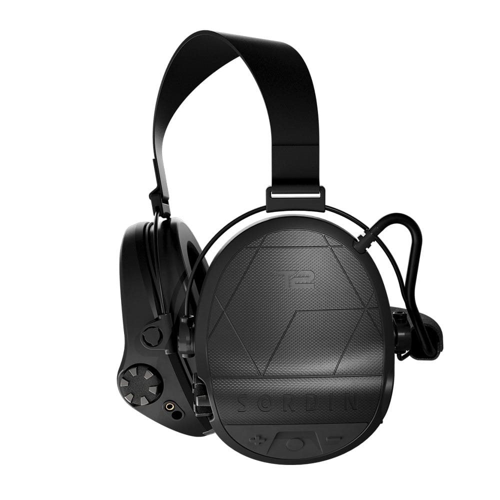 Levně SORDIN sluchátka elektronická taktická Supreme T2 neckband ČERNÁ
