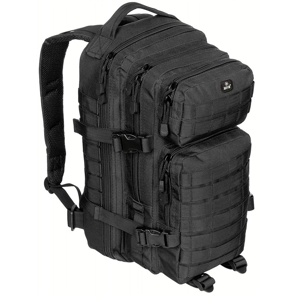Levně MFH batoh ASSAULT I malý 30 ltr. ČERNÝ