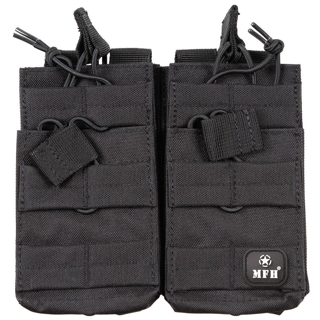 Levně MFH sumka MODULAR na zásobníky dvojitá 4 kapsy ČERNÁ