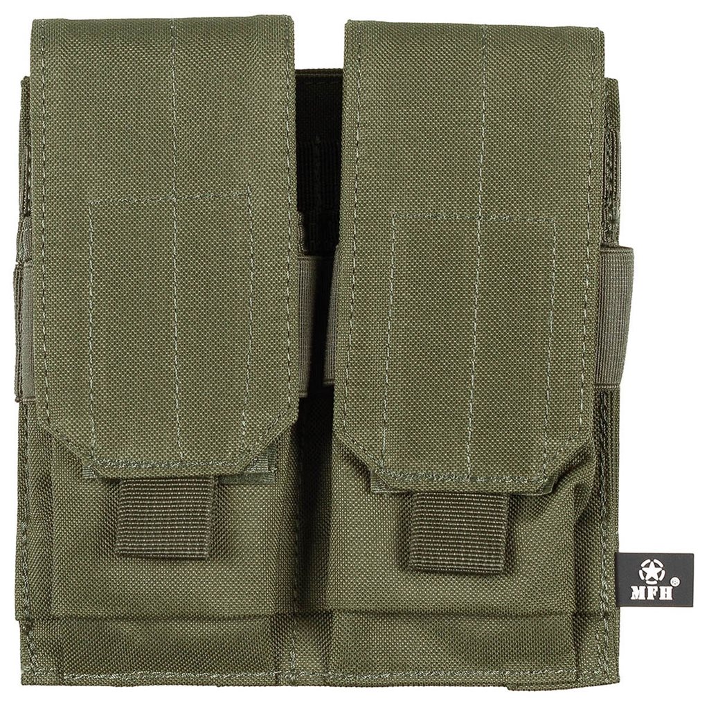 Levně MFH sumka MOLLE dvojitá na zásobníky M4/M16 ZELENÁ