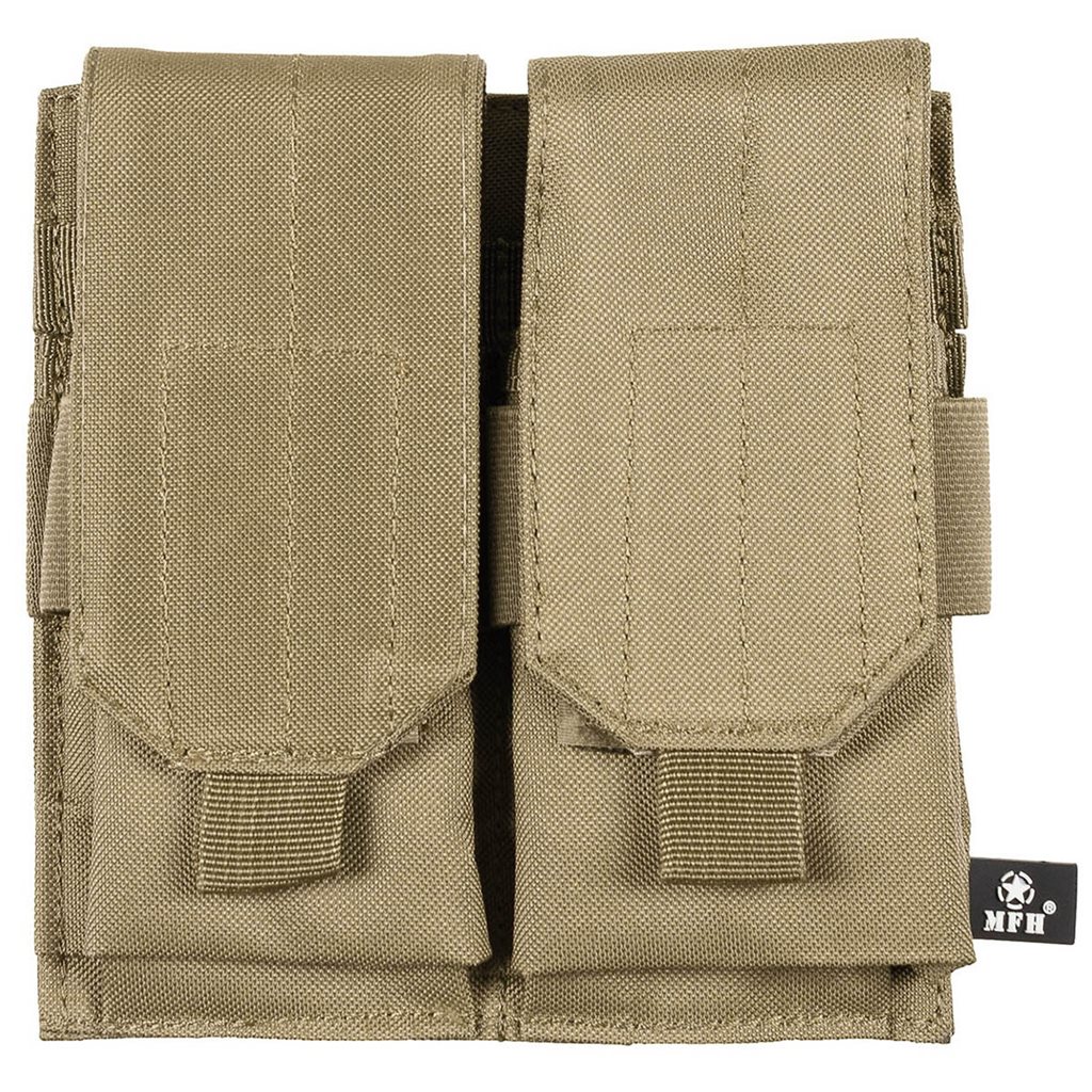 Levně MFH sumka MOLLE dvojitá na zásobníky M4/M16 COYOTE BROWN