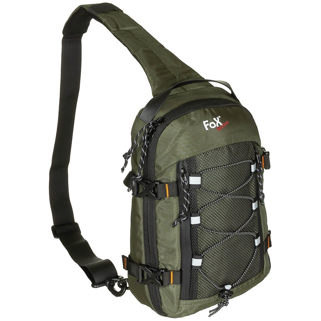 Levně FOX Outdoor batoh COMPACT SLING přes jedno rameno ZELENÝ