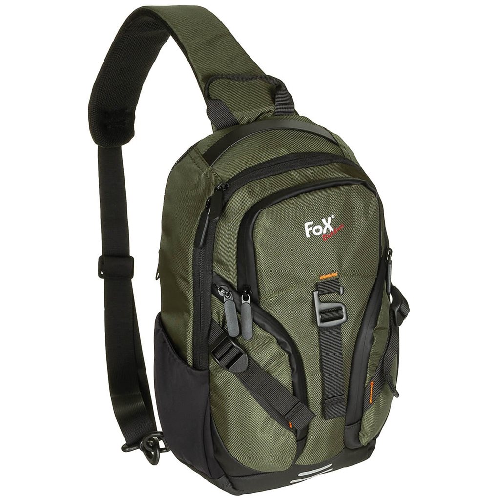 Levně FOX Outdoor batoh TRAVEL SLING přes jedno rameno ZELENÝ