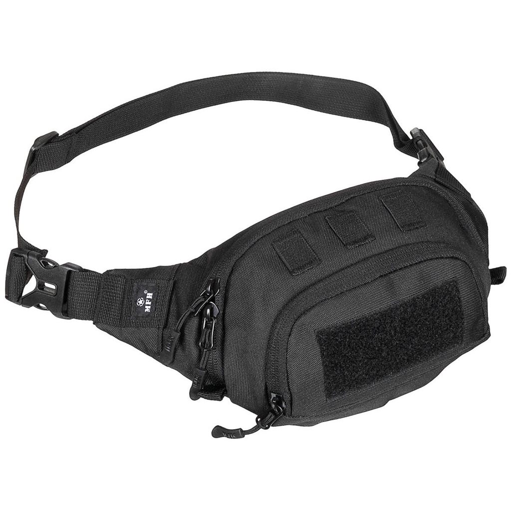 Levně MFH ledvina TACTICAL s VELCRO panelem ČERNÁ