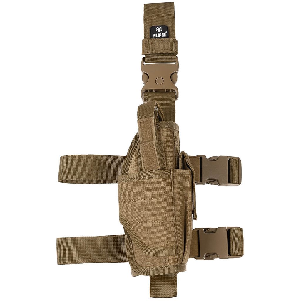Levně MFH pouzdro na zbraň stehenní pravé COYOTE BROWN