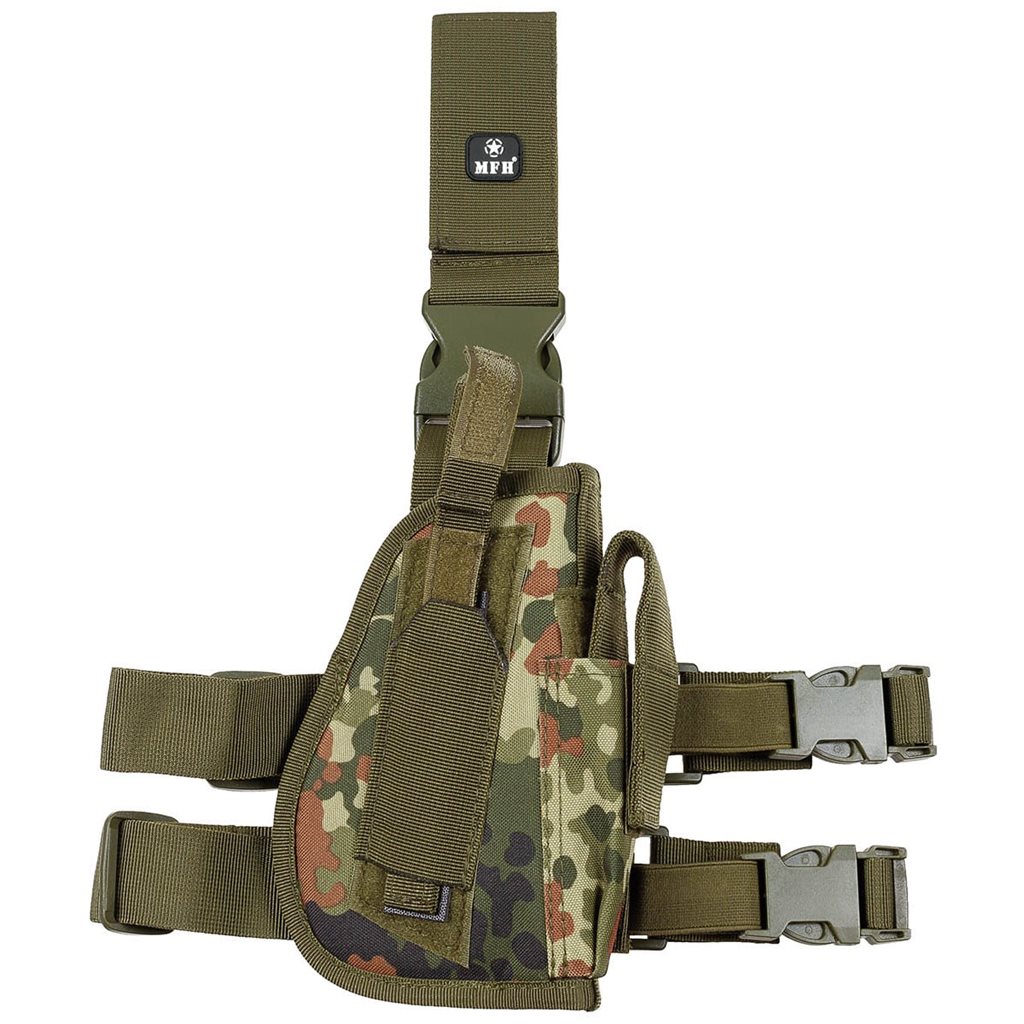 Levně MFH pouzdro stehenní na zbraň pravé FLECKTARN