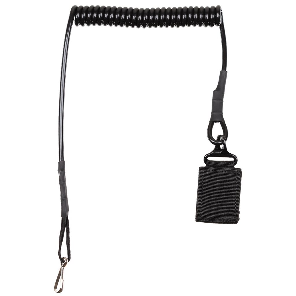 Levně MFH kabel (telefonní) bezpečnostní ke zbrani ČERNÝ