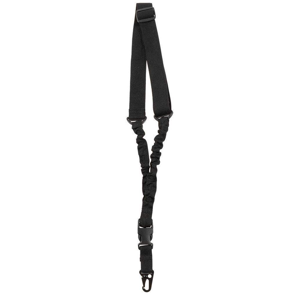 Levně MFH popruh BUNGEE jednobodový s karabinou ČERNÝ