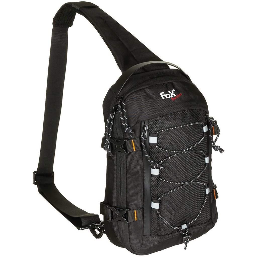 Levně FOX Outdoor batoh COMPACT SLING přes jedno rameno ČERNÝ