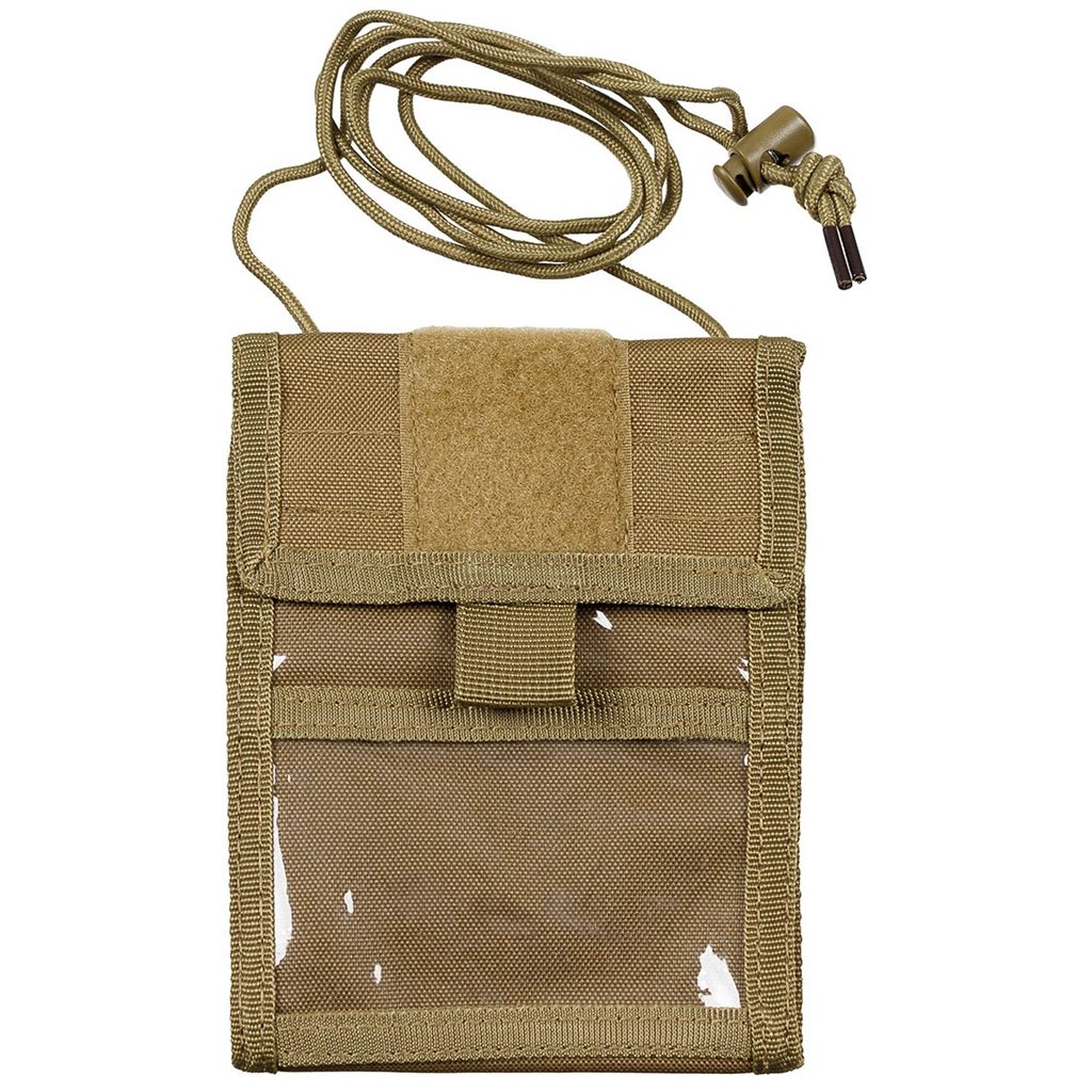 Levně MFH peněženka ID CASE na šňůrce COYOTE BROWN