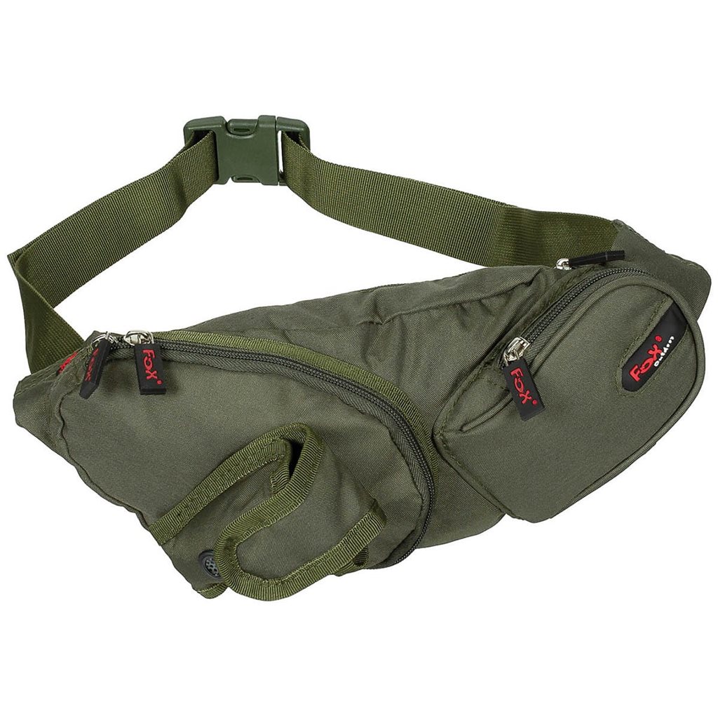 Levně FOX Outdoor ledvinka s kapsou na mobil ZELENÁ
