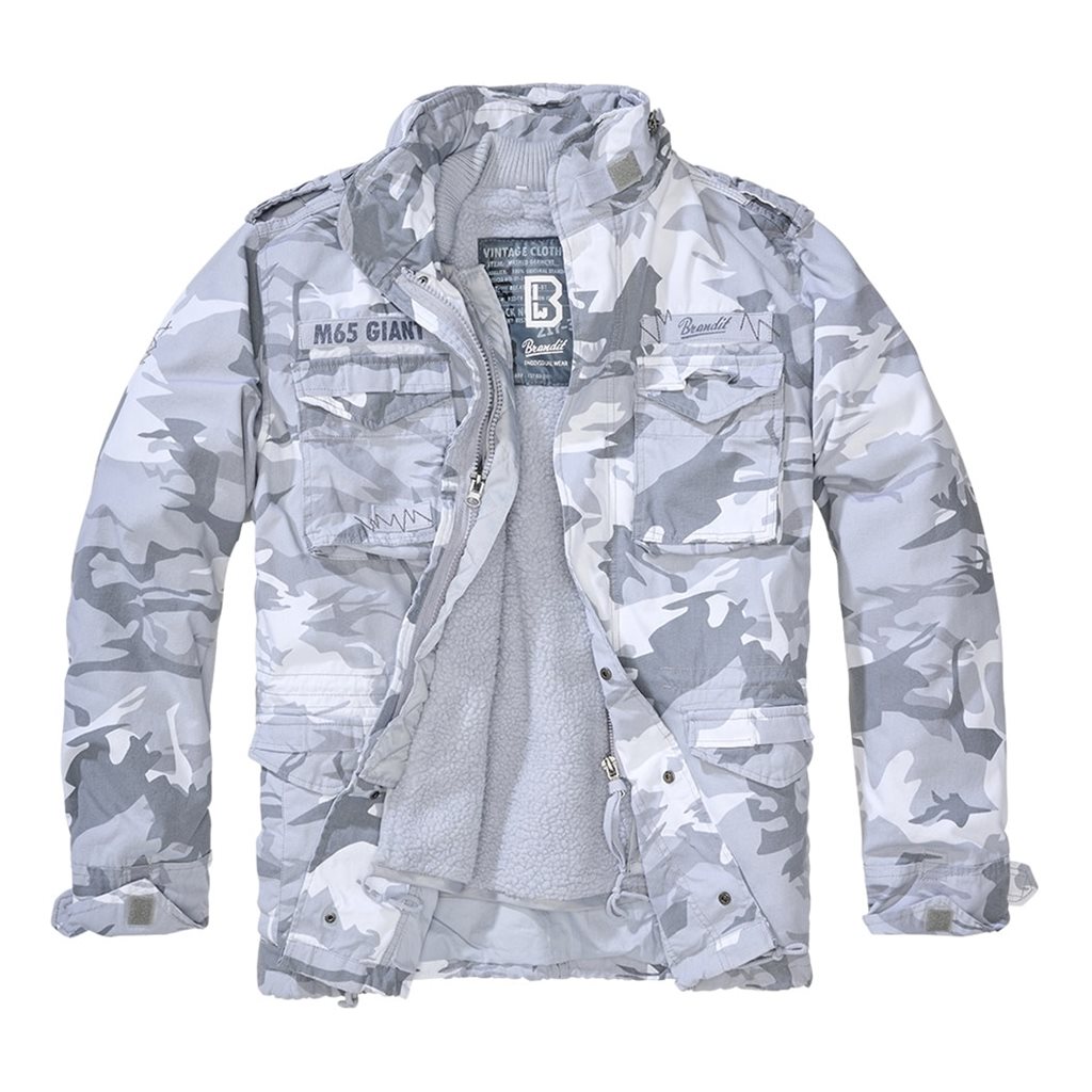 Levně Bunda M65 GIANT BLIZZARD CAMO