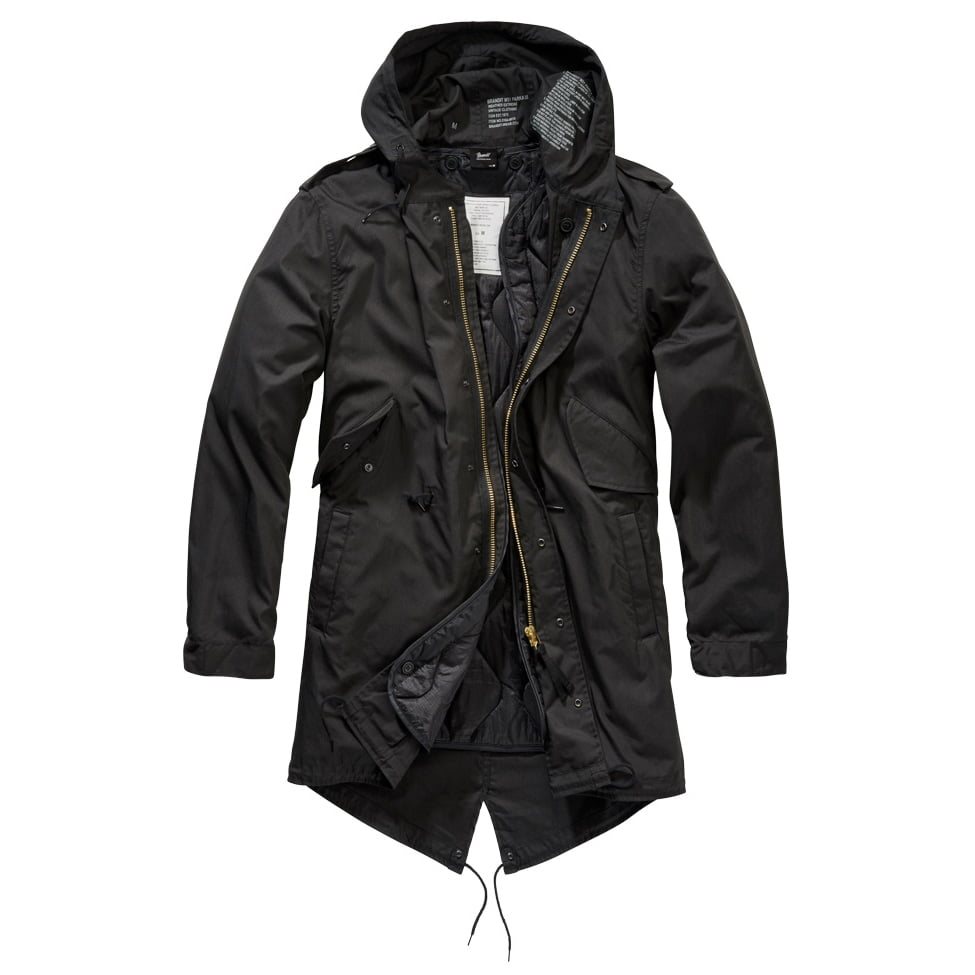 Levně Bunda US M51 FISHTAIL PARKA ČERNÁ