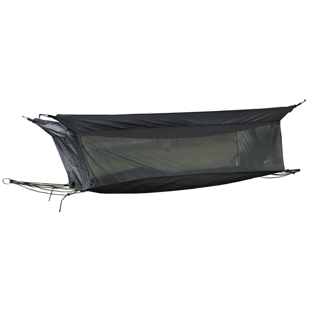 Levně MFH síť houpací JUNGLE s moskytiérou 220x75x55cm ZELENÁ