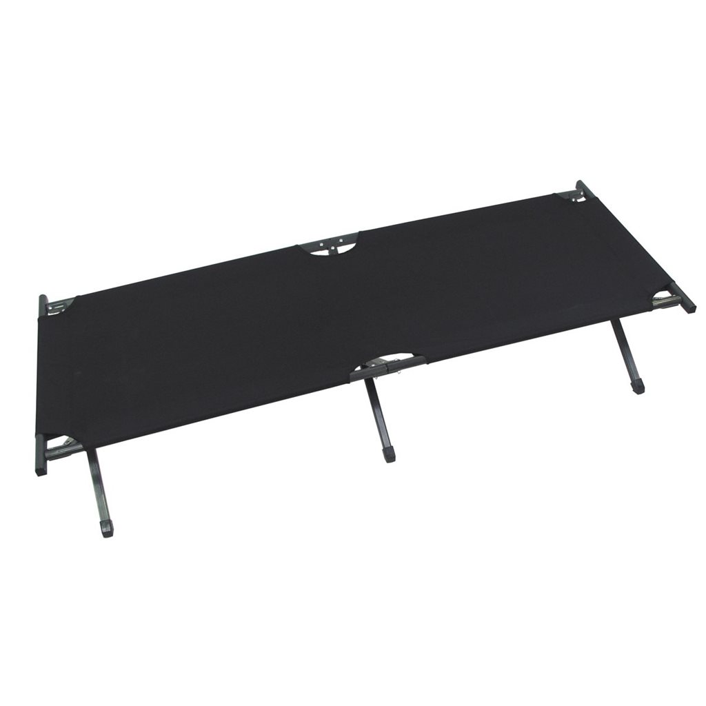 Levně MFH lehátko US Alu 190x66x42cm ČERNÉ