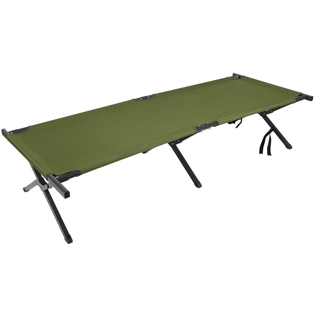 Levně MFH lehátko US Alu 200x65x40cm prodloužené ZELENÉ