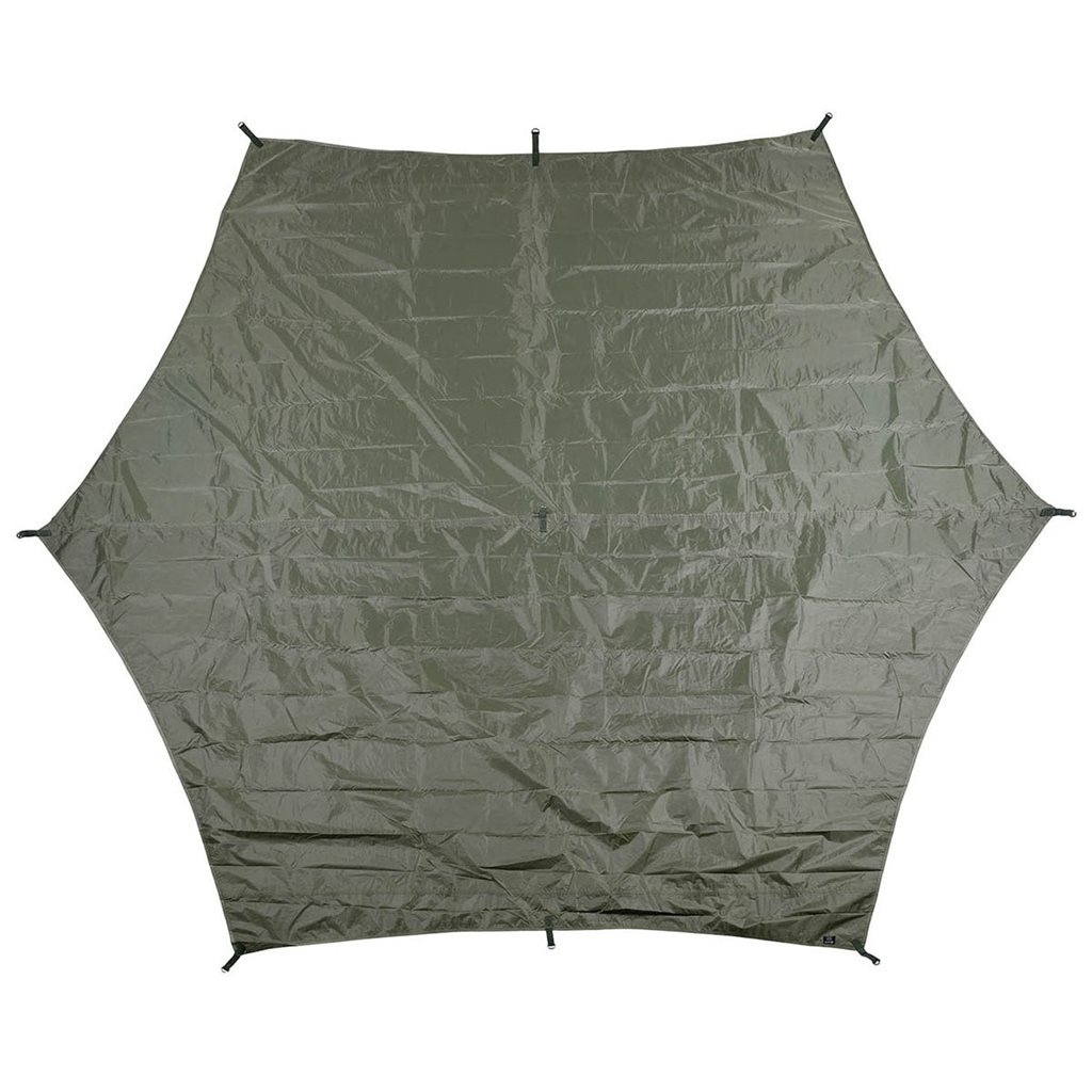 Levně MFH plachta nepromokavá Hexagon-Tarp 3,4 x 3,1 m ZELENÁ