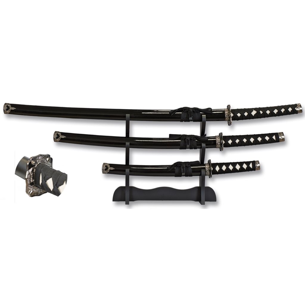 Levně Katana SET 3 kusy včetně stojanu
