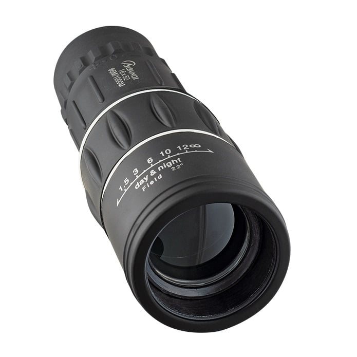Levně Dalekohled monokulár 16 x 52 s pouzdrem ČERNÝ