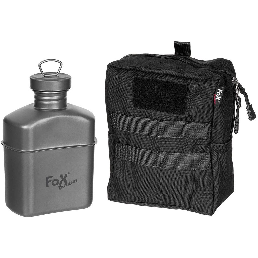 Levně FOX Outdoor láhev TITAN 1l včetně MOLLE pouzdra