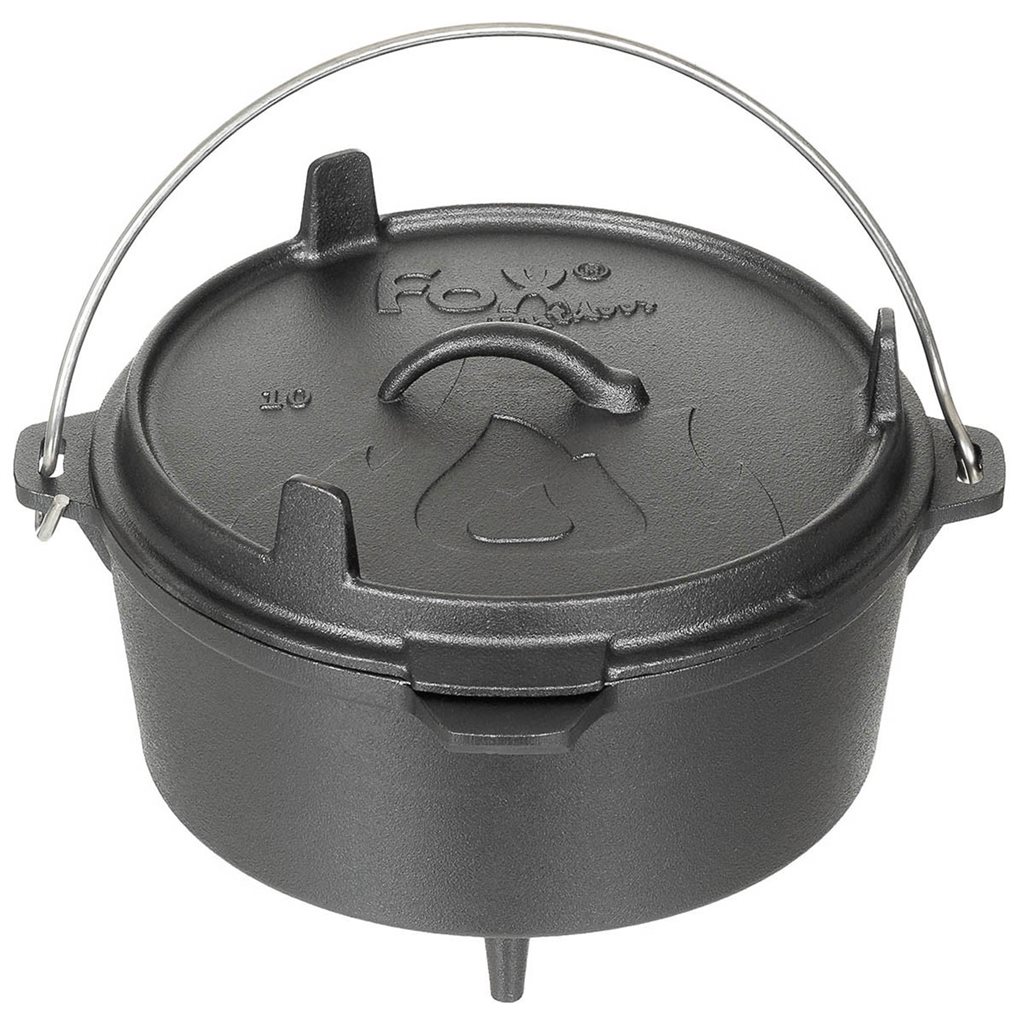 Levně MFH hrnec DUTCH OVEN litinový 3,8 l ČERNÝ