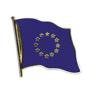 Levně Odznak vlajka EU - Evropské Unie vlající