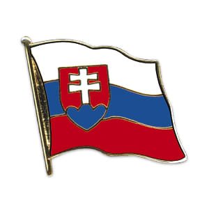 Levně Odznak vlajka SLOVENSKO vlající