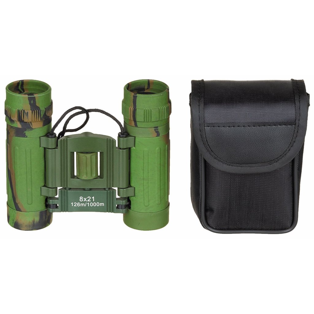 Levně Dalekohled MFH 8x21 skládací WOODLAND