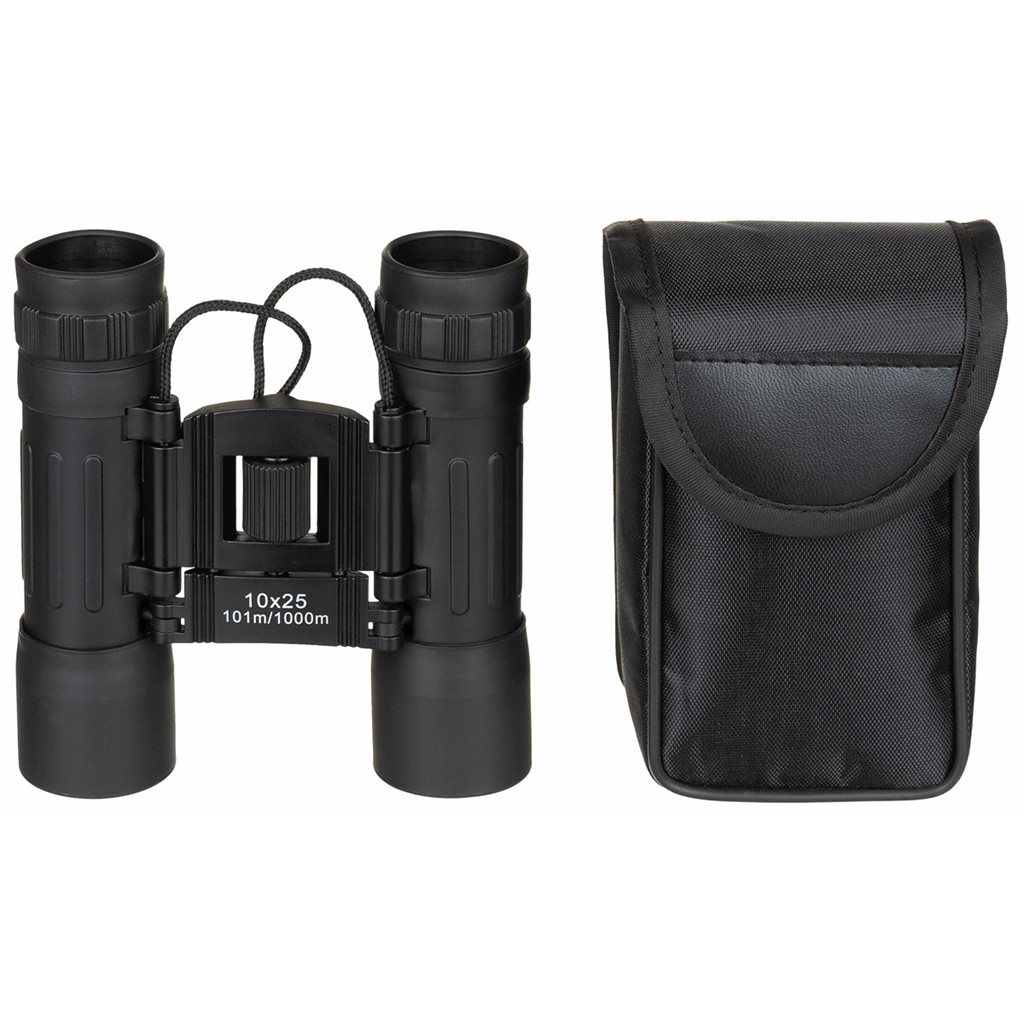 Levně Dalekohled MFH 10x25 skládací ČERNÝ