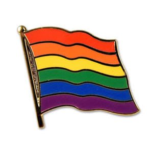 Levně Odznak vlajka LGBT+