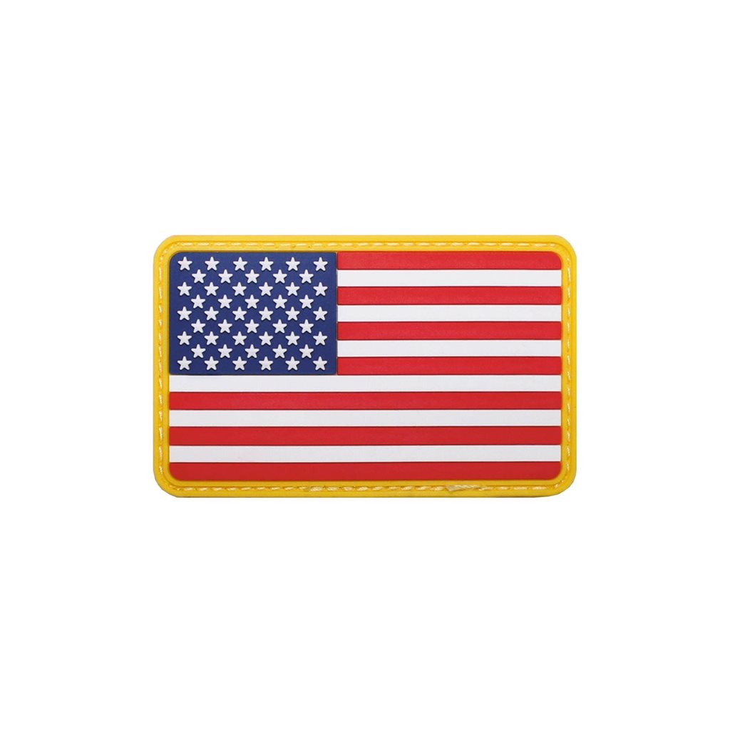 Levně MFH nášivka USA 8x5 cm velcro plastová BAREVNÁ