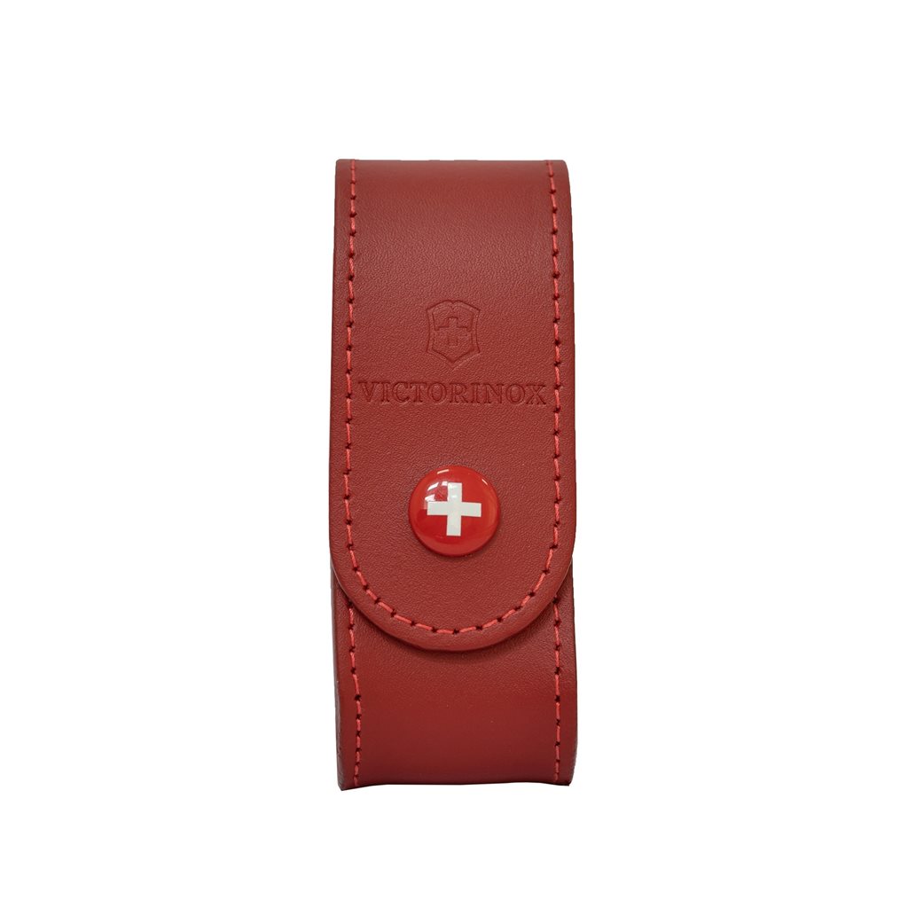 Levně VICTORINOX pouzdro kožené na nůž 91mm 2-4 ČERVENÉ