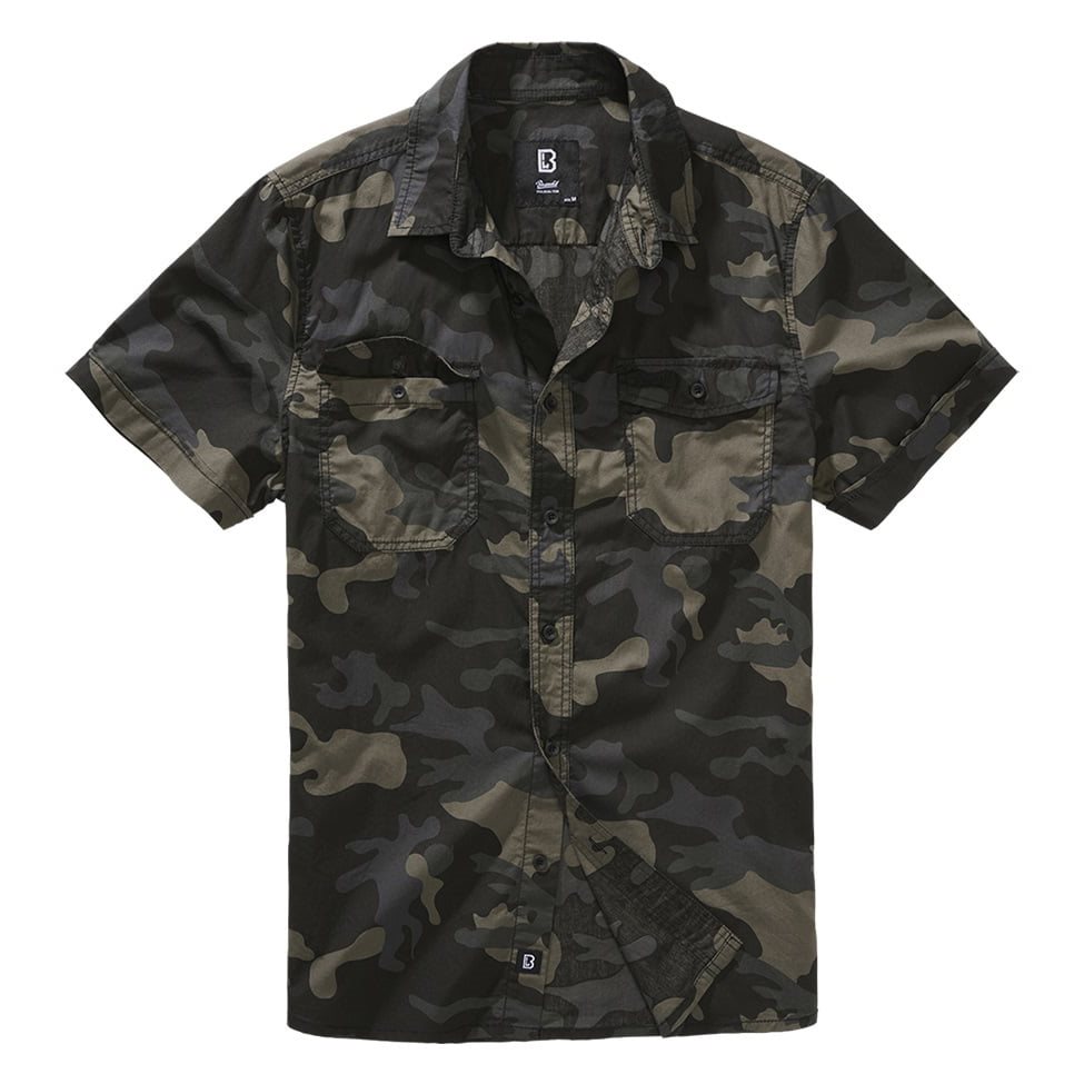 Košile ROADSTAR krátký rukáv DARK CAMO vel. S