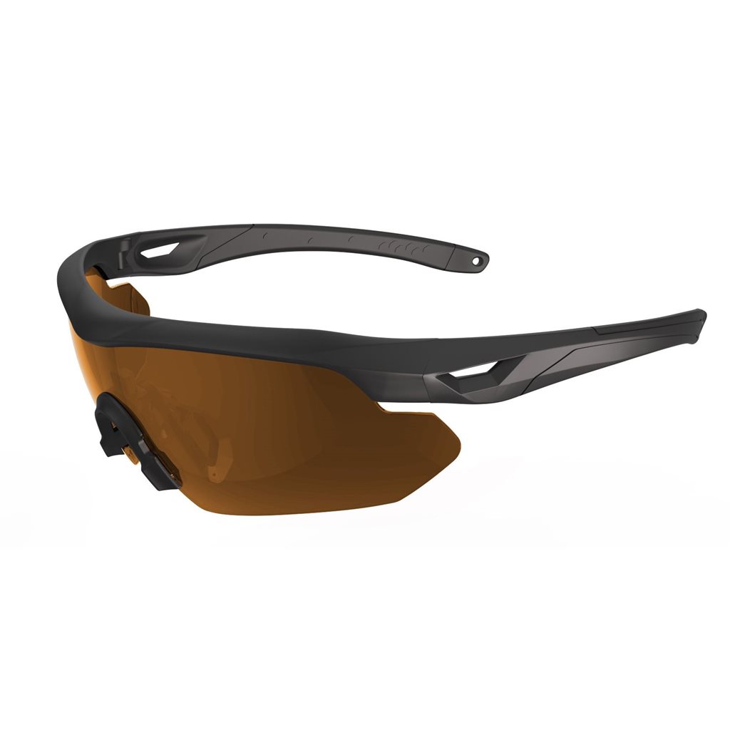 Levně SWISS EYE brýle lehké střelecké Nighthawk PRO LASER sklo HNĚDÉ