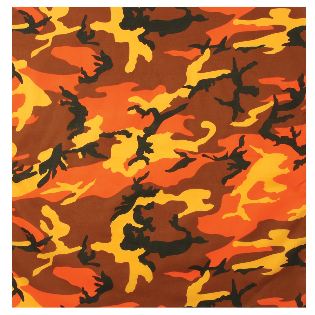 Levně ROTHCO šátek 55 x 55 cm SAVAGE ORANGE CAMO