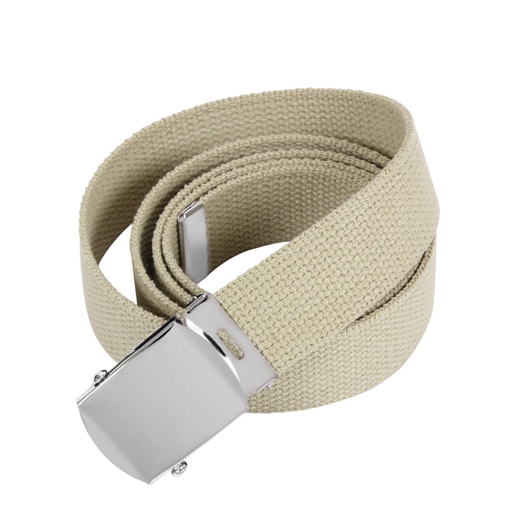 Levně ROTHCO opasek s chromovou sponou 110 cm KHAKI