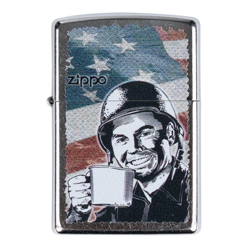 Levně Zapalovač ZIPPO G.I JOE COFFEE benzínový