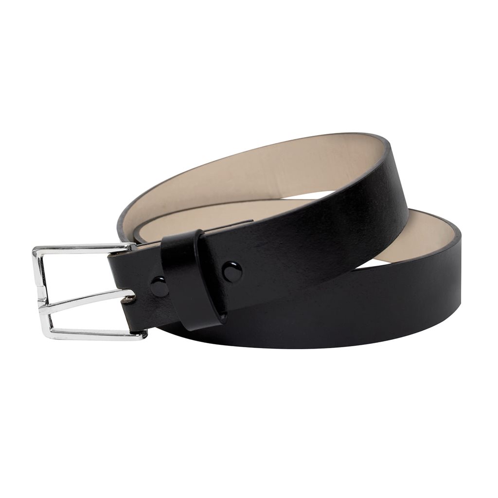 Levně Opasek k uniformě GARRISON kožený ČERNÝ 1 3/4''