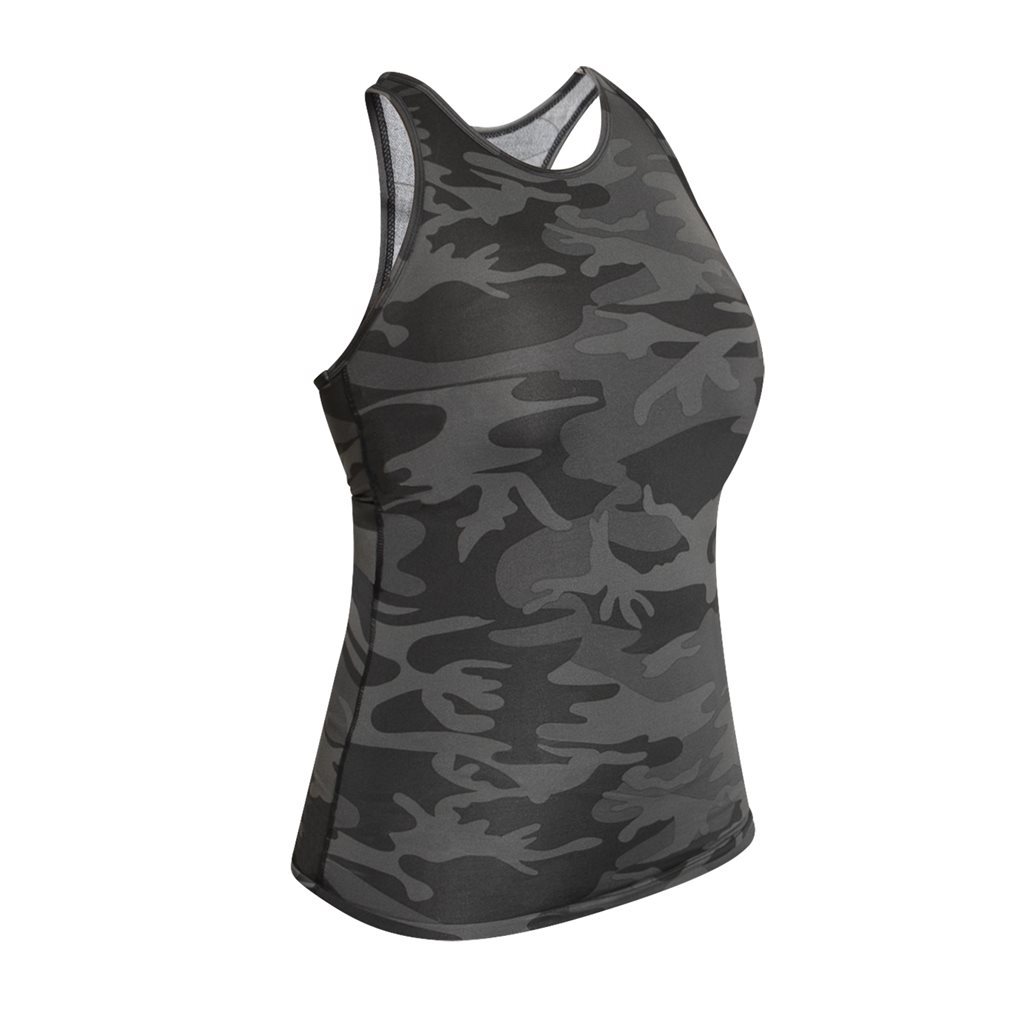 Levně Tílko dámské WORKOUT BLACK CAMO