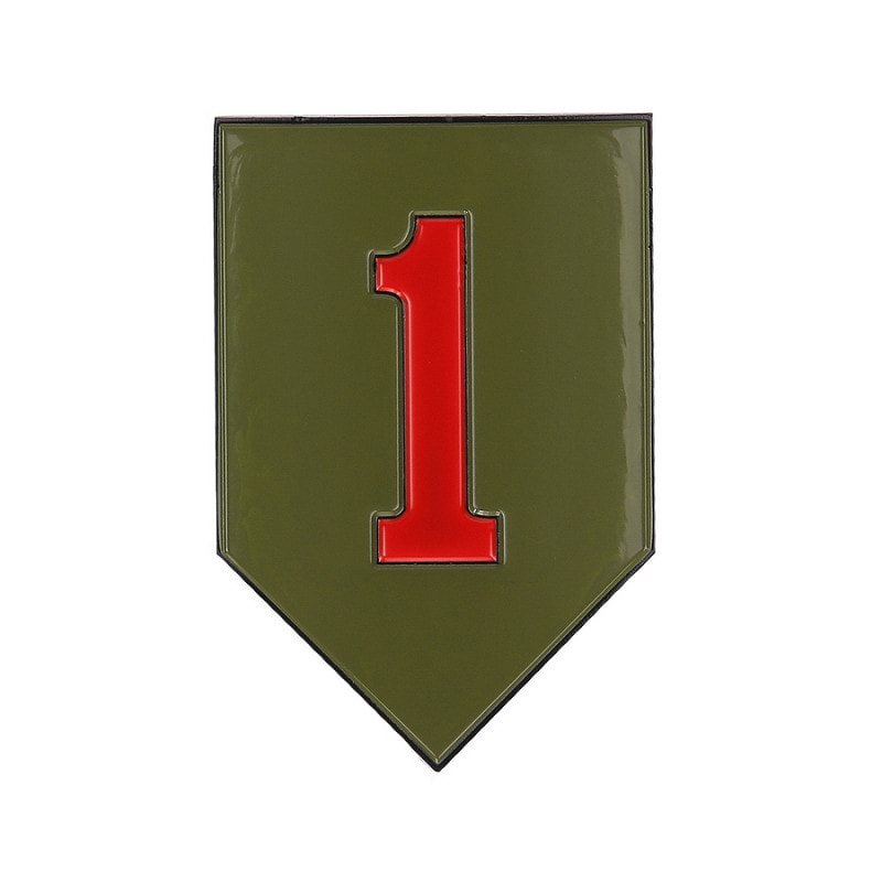 Levně Znak kovový 1st Infantry Division se samolepou