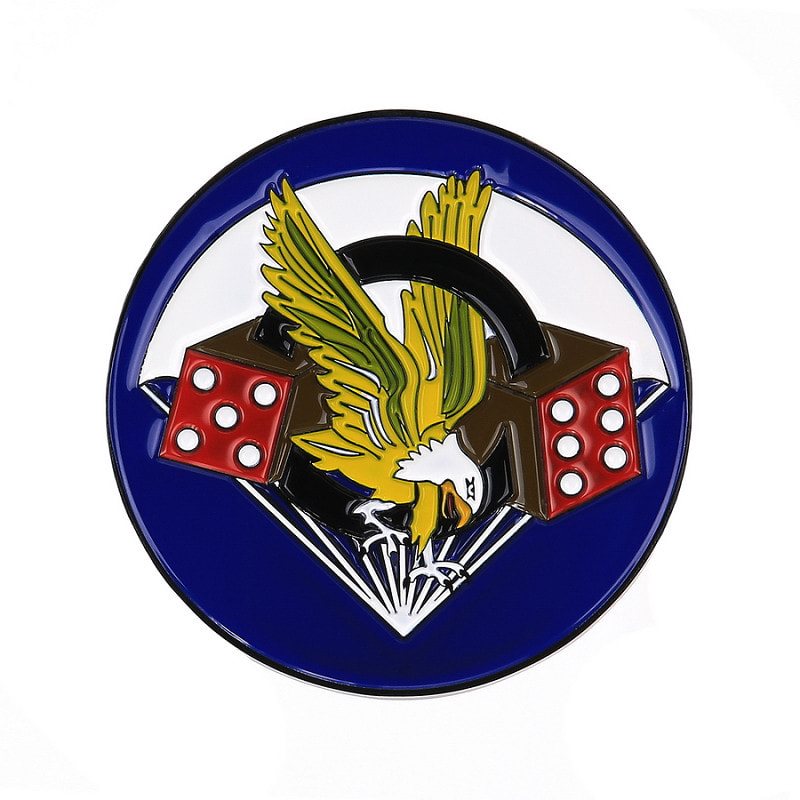 Levně Znak kovový 506th Parachute Infantry Regiment se samolepou