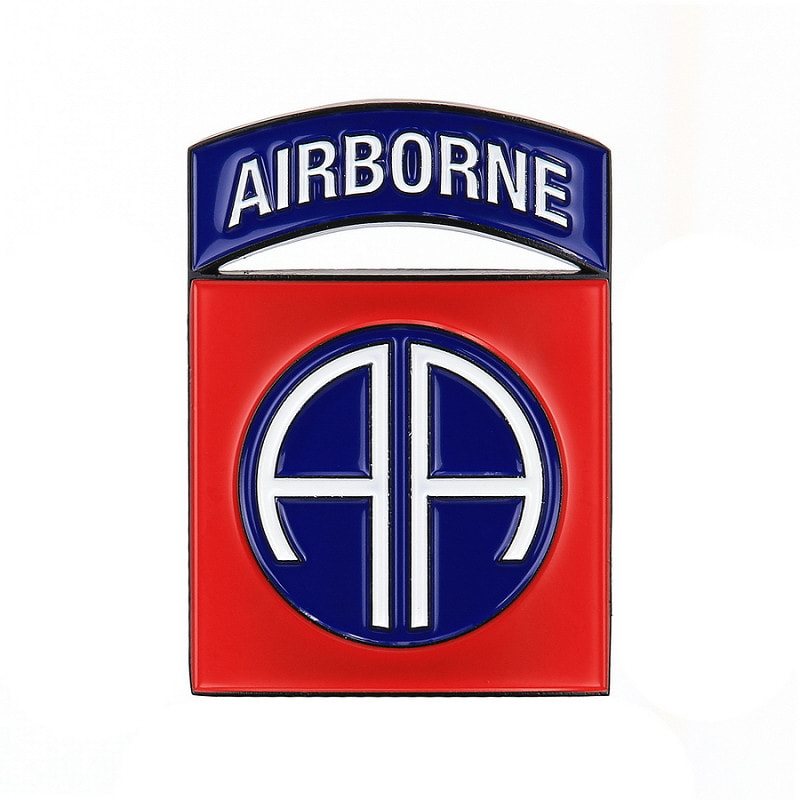 Levně Znak kovový 82nd Airborne Division se samolepou