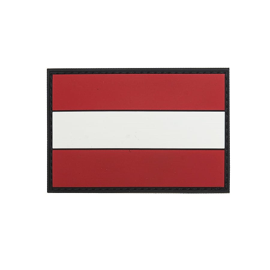 Levně 101INC nášivka vlajka RAKOUSKO barevná plast VELCRO 8x5cm
