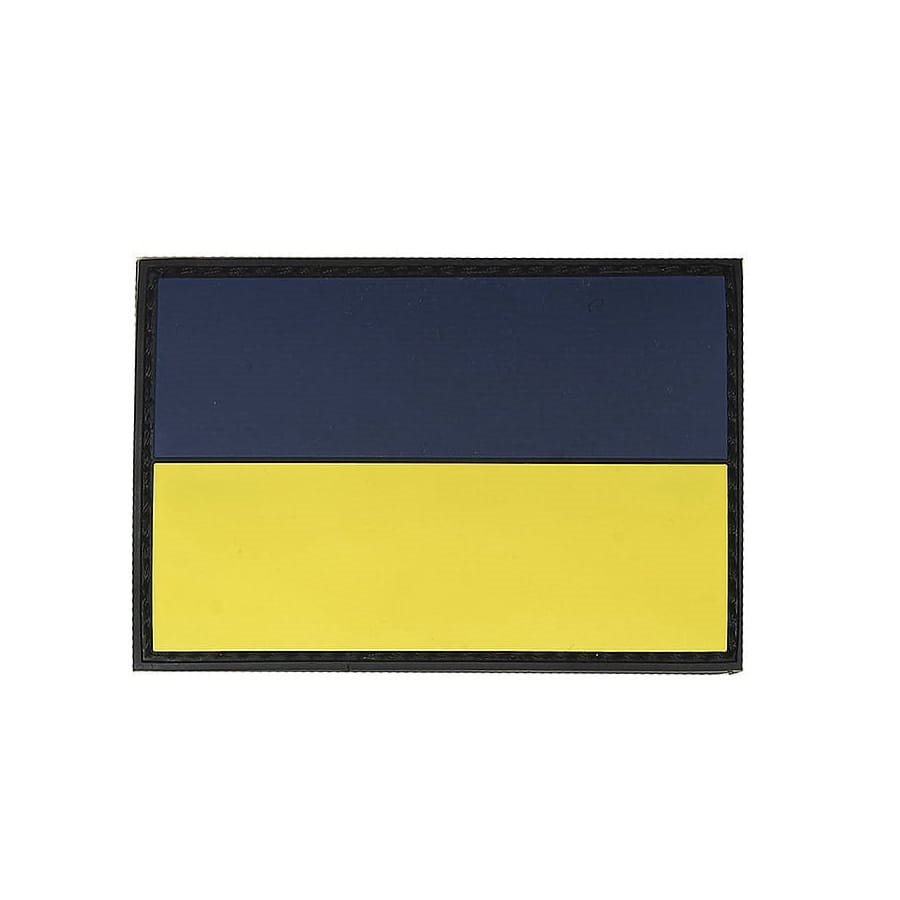 Levně 101INC nášivka vlajka UKRAJINA barevná plast VELCRO 8x5cm