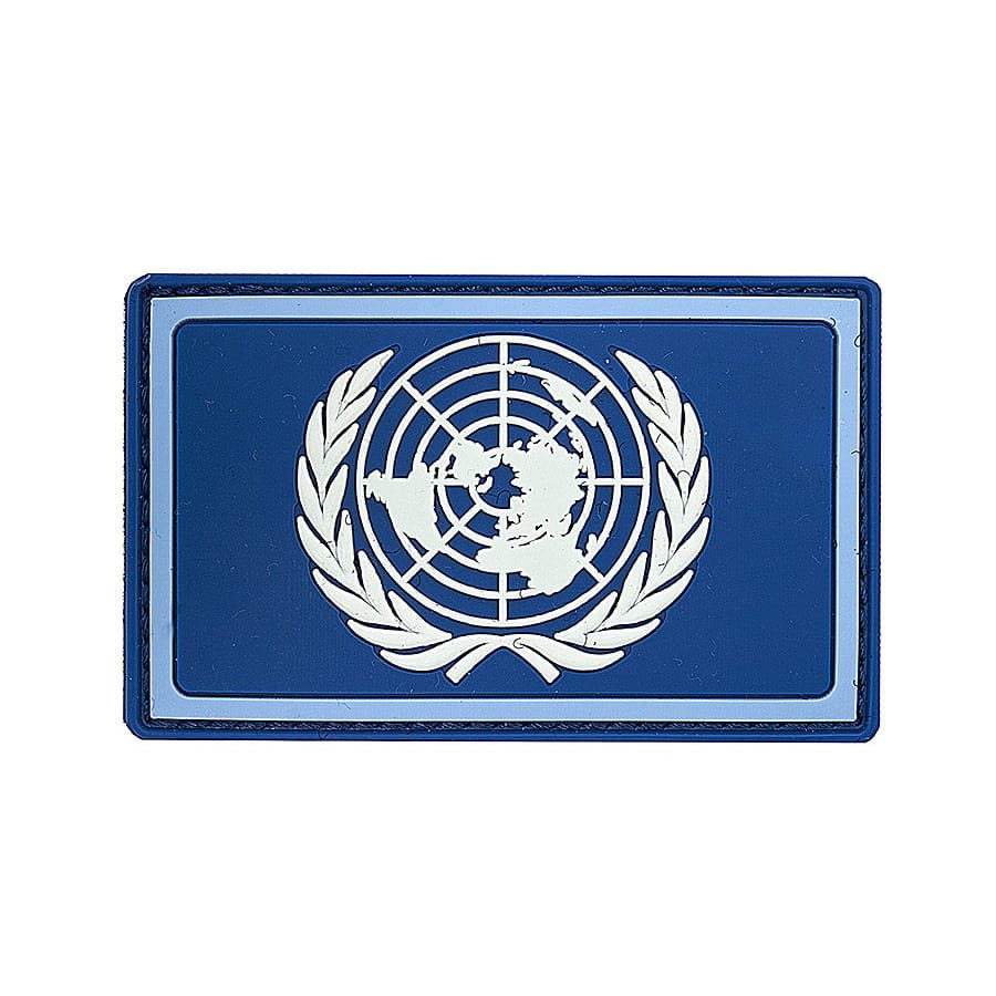 Levně 101INC nášivka vlajka UN barevná plast VELCRO 8x5cm